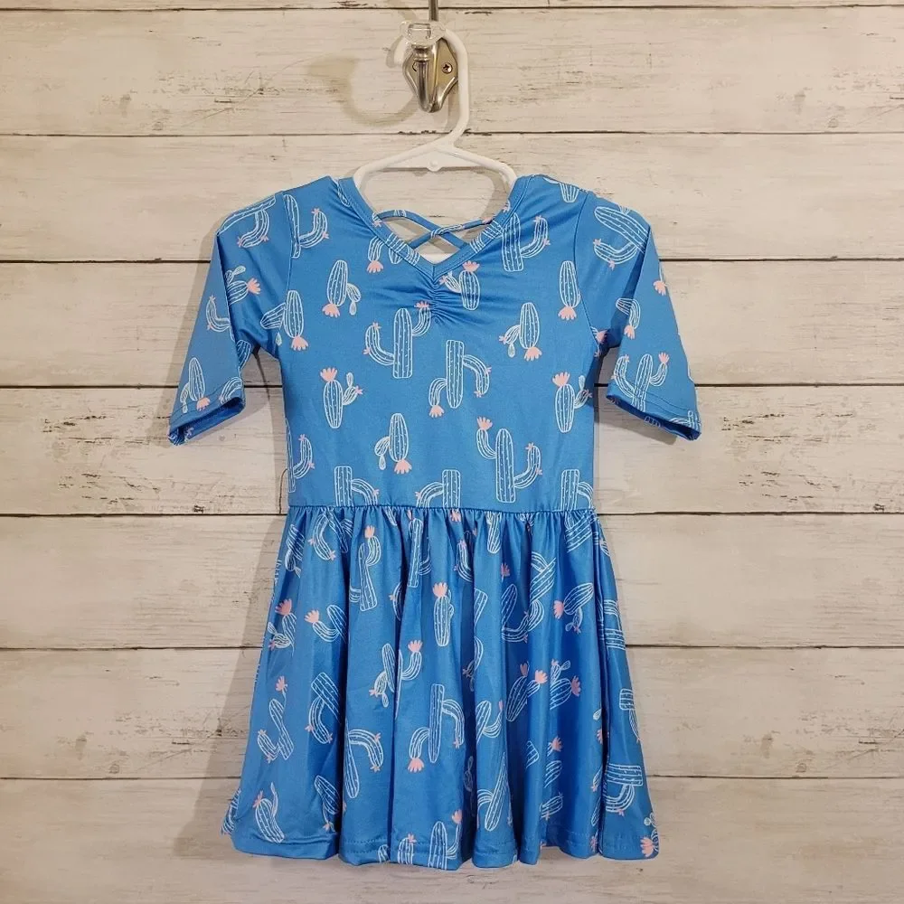 NWT‎ Dot Dot Smile Baby Girl Ballerina Style Twirl Dress Saguaro Cactus 12-24 M